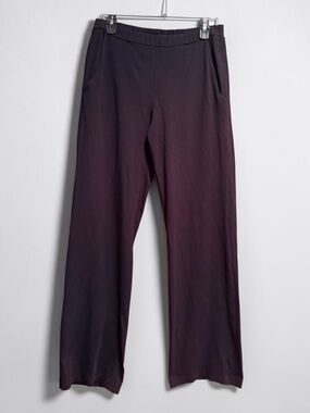 Zaggora Women’s Size 8 Black Pull On Pants Organic Cotton Stretch Straight Leg